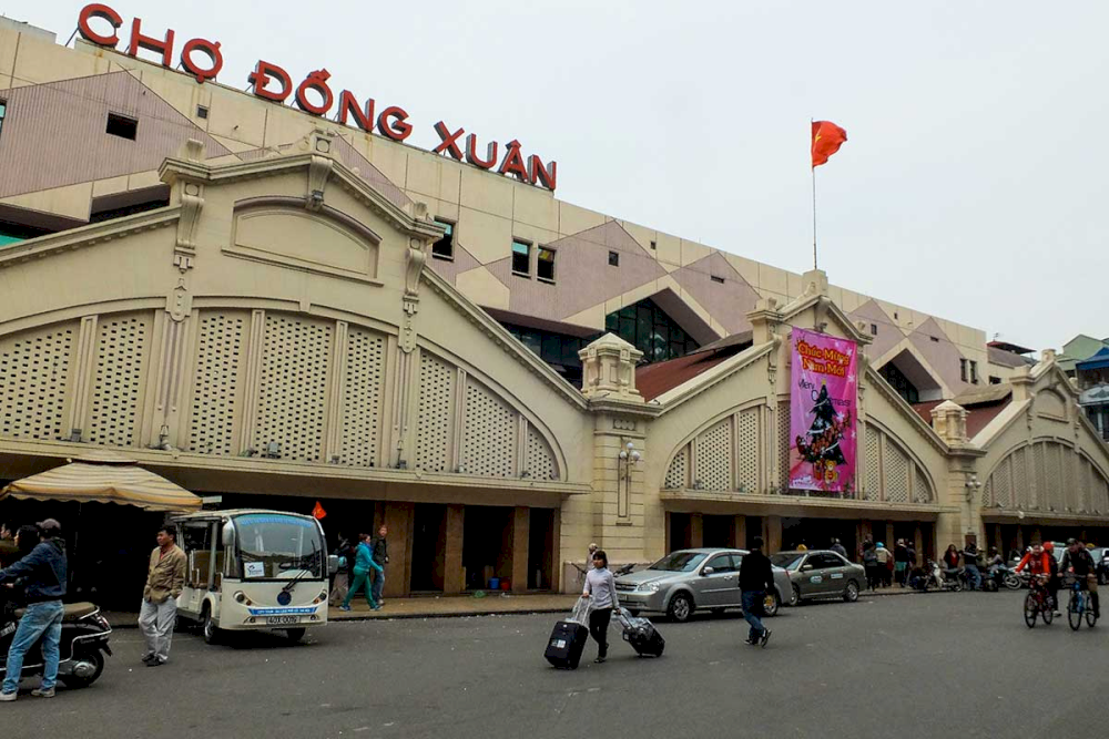 Dong Xuan Market in Hanoi, Vietnam